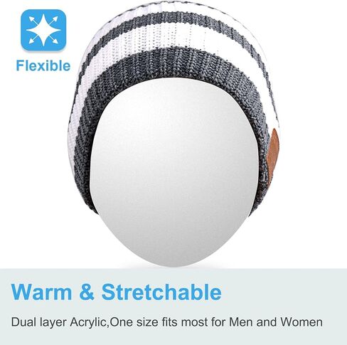 سماعة الرأس اللاسلكية Rotibox Bluetooth Beanie Hat للرياضات الخارجية وهدايا عيد الميلاد in Kuwait