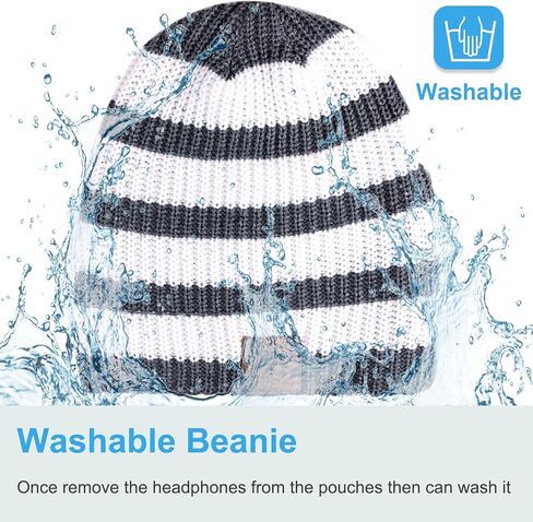 سماعة الرأس اللاسلكية Rotibox Bluetooth Beanie Hat للرياضات الخارجية وهدايا عيد الميلاد in Kuwait