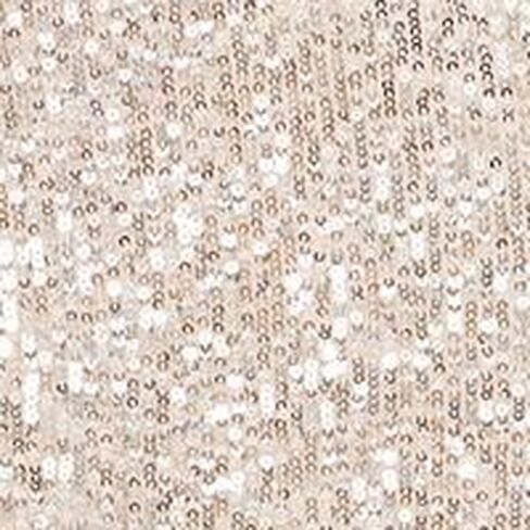 CeCe One Shoulder Ruffled Sequin Dress Champagne LG in Saudi Arabia