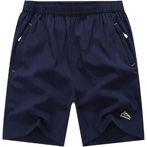 JINSHI Men's Outdoor Quick Dry Lightweight Sports Hiking Shorts Zipper Pockets