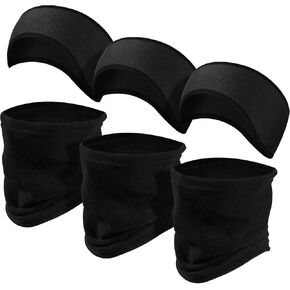 6 قطع من عصابة رأس لتدفئة الأذن من الصوف للأطفال مع مجموعة واقي للرقبة وشاح للرقبة شتوي للأطفال أثناء ركوب الدراجات والتزلج in Kuwait