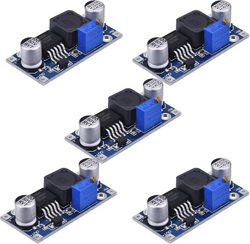 HiLetgo 5pcs XL6009 Boost Module DC-DC Adjustable Module DC3.0-30V to DC5-35V Output Voltage Power Converter Circuit Board Module 400KHz in Saudi Arabia