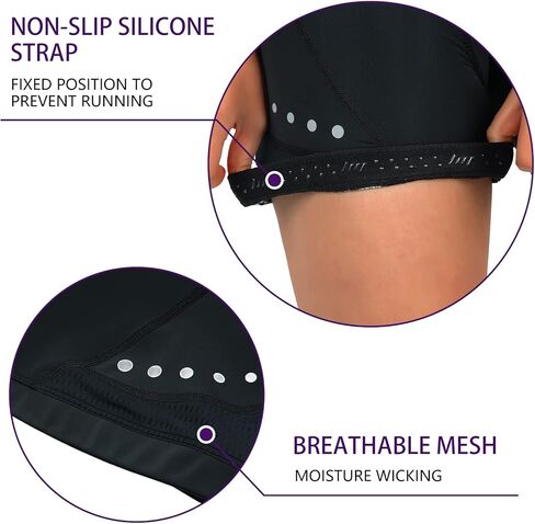 سراويل ركوب الدراجات beroy للنساء مع سروال ضيق مبطن عالي الخصر للدراجة طويلة الضغط مع جيوب in Kuwait