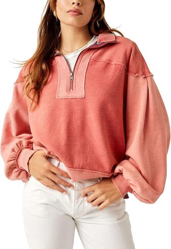 Free People Kassey 1/2 Zip in Saudi Arabia