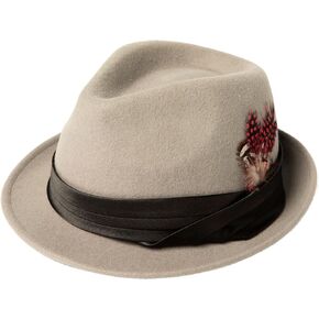 Comhats المتضخم L XL 100% الصوف الشتاء الرجال فيدورا قصيرة حافة ديربي قبعة شعر فستان 1920s تريلبي غاتسبي العصابات كنتاكي in Kuwait