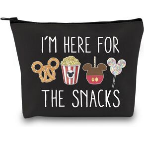 هدية GJTIM Magic Kingdom Lover Gift أنا هنا للحصول على حقيبة مكياج بسحاب للوجبات الخفيفة (لحقيبة الوجبات الخفيفة)