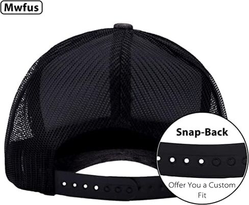 قبعة سائق الشاحنة الفارغة Mwfus، قبعات البيسبول Snapback، قبعات كرة شبكية قابلة للتعديل للرجال والنساء in Kuwait