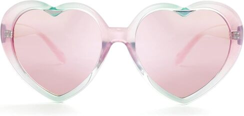 Kursan Women Fashion Oversized Heart Shaped Polarized Sunglasses Lovely Cute Eyewear UV400 in Kuwait