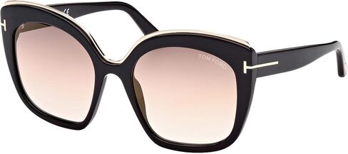 Tom Ford Butterfly Sunglasses TF944 Chantalle 01G Black/Gold 55mm FT0944 in Saudi Arabia