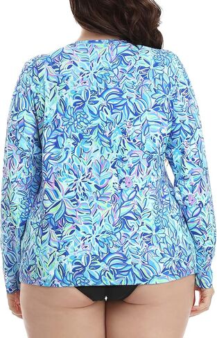 HDE Plus Size Rash Guard for Women UPF 50 Quick Dry Long Sleeve Swim Top in Saudi Arabia