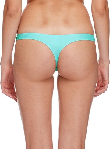 Body Glove Women's Smoothies Thong Solid Minimal Coverage Bikini Bottom Swimsuit in Kuwait