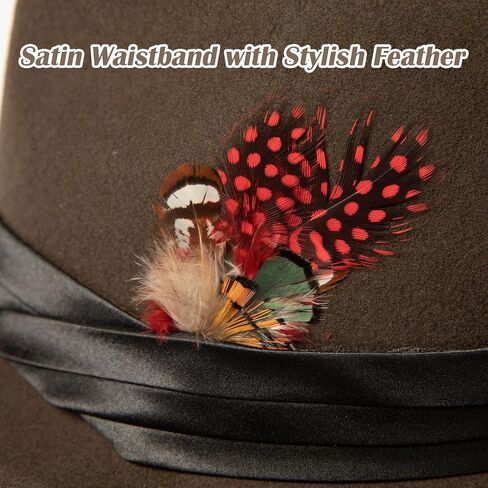 Comhats المتضخم L XL 100% الصوف الشتاء الرجال فيدورا قصيرة حافة ديربي قبعة شعر فستان 1920s تريلبي غاتسبي العصابات كنتاكي in Kuwait