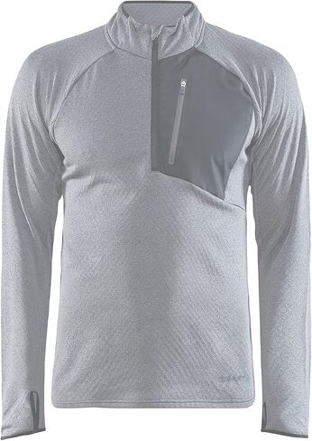 طبقة متوسطة حرارية للرجال من Craft Sportswear، قميص حراري بسحاب ربع أداء مع فتحات للإبهام in Saudi Arabia