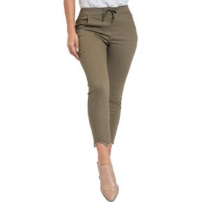Royalty For Me Women's Missy Petite Dog Bite Hem Jogger