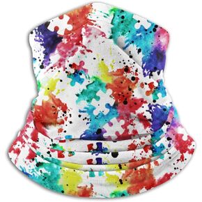 MSGUIDE Autism Awareness Men & Women Face Cover Bandana, Multifunctional Headband Scarf Neck Gaiter Tube Balaclava in Kuwait