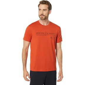 A|X ARMANI EXCHANGE Men's Underlined Logo Design Slim Fit T-Shirt in Saudi Arabia