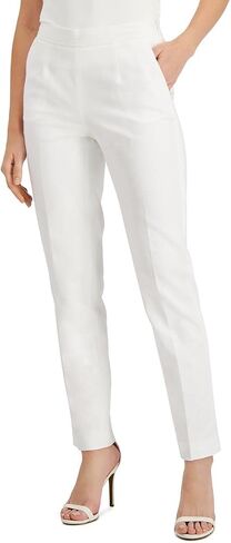 Anne Klein Women's Cotton Side Zip Pant in Kuwait