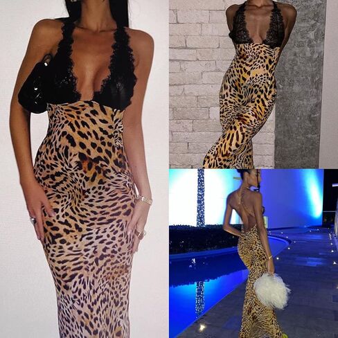 Women Mesh Sheer Spaghetti Strap Long Maxi Dress Sexy Sleeveless Backless Beach Swimsuit Cover Ups Party Club Dresses in Kuwait