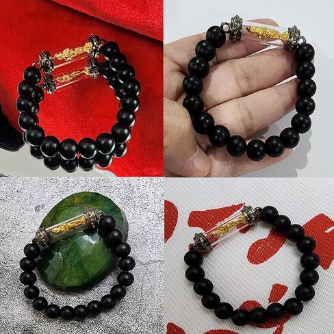 سوار تميمة تايلاندية علاجية بوذية بخرزة فاخرة من الحجر الاسود تاكروت ايه اي كاي كومان ثونغ وات جيدي للنساء والرجال بدلاية تاليسمان تغير الحظ السيئ الى الحظ السعيد، تجلب الحظ والحظ in Kuwait