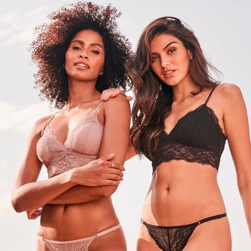 HOPE - حمالة صدر دانتيل مثلثة مع حشوة قابلة للإزالة - ملابس داخلية مثيرة للنساء، حمالات صدر لاسلكية، أشرطة مزدوجة مريحة in Kuwait