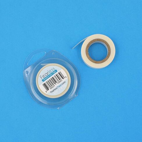 شريط لا يعرف الخوف - البشرة الحساسة - شريط نسائي مزدوج الجوانب للملابس والجسم، لون شفاف شفاف لجميع ألوان البشرة، 1⁄2 بوصة × 3 ياردات in Kuwait