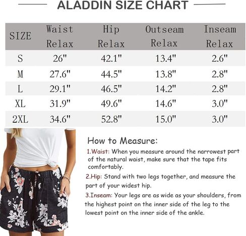 شورت نسائي مطاطي فضفاض برباط نقي شورت شاطئ كاجوال مطبوع من القطن in Kuwait