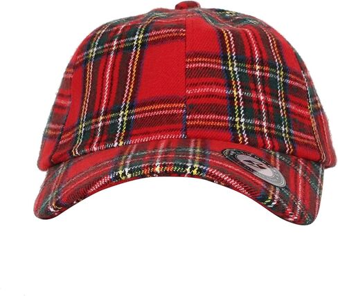 WITHMOONS Baseball Cap Tartan Plaid Check Winter Cotton Hat KR11087 in Kuwait
