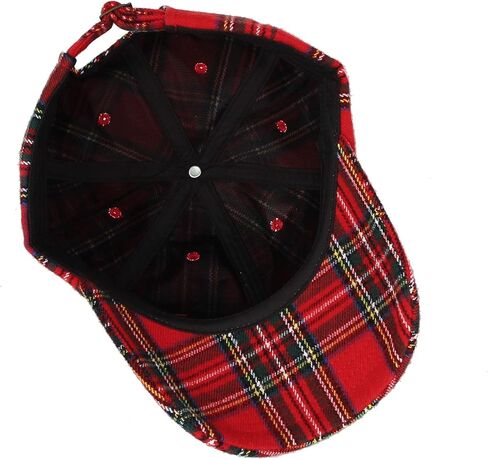 WITHMOONS Baseball Cap Tartan Plaid Check Winter Cotton Hat KR11087 in Kuwait