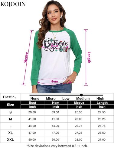KOJOOIN Merry Christmas Sweatshirts For Women Gnomes Funny Sweatshirt Cute Long Sleeve Xmas Holiday Tree Graphic Pullover Top in Saudi Arabia