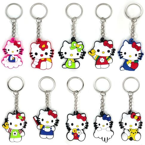 Purifyo Cartoon Keychain, Cute Silicone Key Chain for Kid Boy Girl Party Favors Gift (10pcs cartoon) in Saudi Arabia