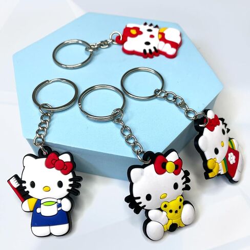 Purifyo Cartoon Keychain, Cute Silicone Key Chain for Kid Boy Girl Party Favors Gift (10pcs cartoon) in Saudi Arabia