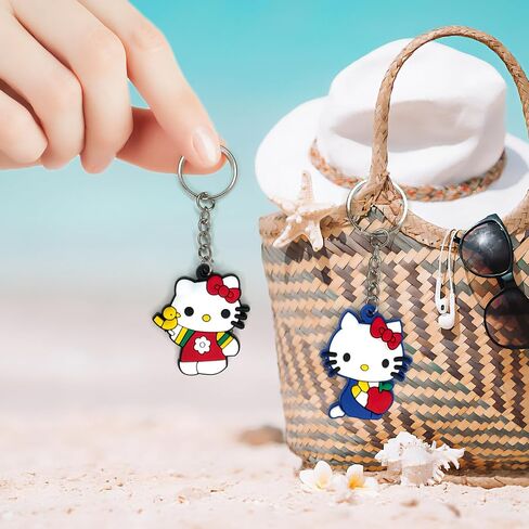 Purifyo Cartoon Keychain, Cute Silicone Key Chain for Kid Boy Girl Party Favors Gift (10pcs cartoon) in Saudi Arabia