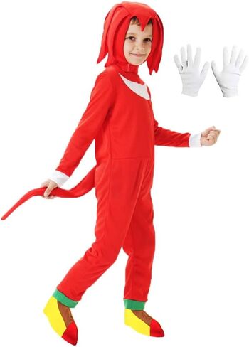 Halloween Kids Costume Cosplay Cartoon Red Suit Pretend Play Onesie Outfit Jumpsuit For Boys in Kuwait