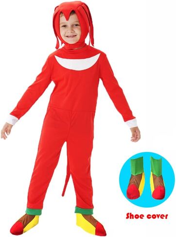 Halloween Kids Costume Cosplay Cartoon Red Suit Pretend Play Onesie Outfit Jumpsuit For Boys in Kuwait