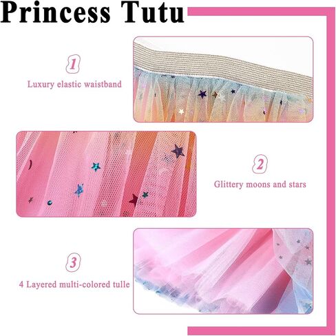 Creatoy Toddler Fairy-Unicorn-Wings-Costume for Girls 2-7 Y/O Unicorn Gifts Pretend Play Halloween Birthday Party Favors in Kuwait