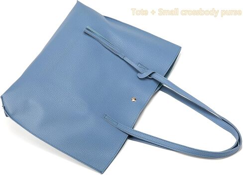 Fateanuki Womens Purses and Handbags Faux Leather PU Tote Bag Sets for Women Crossbody Bags Satchel Purse 2Pcs in Kuwait