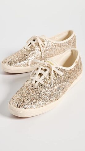 أحذية رياضية للسيدات من Keds Champion Glitter Celebrations، ذهبي، 7 متوسط ​​أمريكي in Saudi Arabia