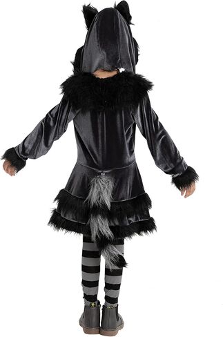 زي Spooktacular Creations للفتيات الصغيرات الراكون الجميل مع قناع العين للأطفال الصغار في عيد القديسين in Saudi Arabia