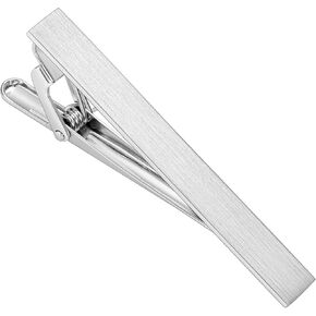 2.2/2.5Inch Tie Clips for Mens Regular Tie and Traditional Tie in Gift Box, Gold Silver Black Color Tie Bar Set, Birthday Anniversary Christmas Valentine's Day Gift, Mens Jewelry or Accessories.