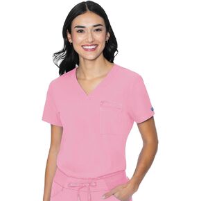 قميص Med Couture Peaches للسيدات بجيب واحد