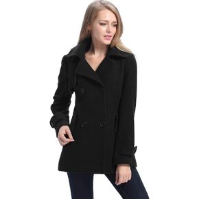 BGSD Women Piper Wool Pea Coat (Regular & Plus Size & Petite)
