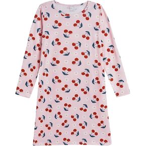 Vopmocld Long Nightgown Cute Strawberry Pattern Nightdress for Big Girls Size 8-17 Years