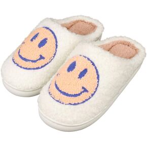 CWODOR Kids Slippers Boys Girls Plush Non-Slip House Slippers Cute Soft Slip-On Shoes For Little Big Kids