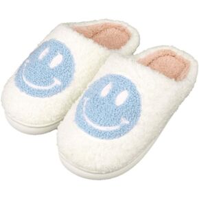CWODOR Kids Slippers Boys Girls Plush Non-Slip House Slippers Cute Soft Slip-On Shoes For Little Big Kids
