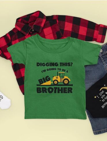 Big Brother Shirt for Toddler Pregnancy Announcements Tractor Shirts for Boys in Saudi Arabia