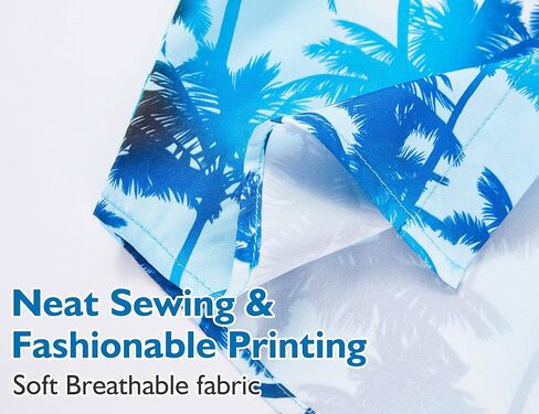 Boys Hawaiian Shirt Tropical Short Sleeve Cool Cute Casual Button Down Tops for Youth Kids Toddler Summer Beach in Kuwait