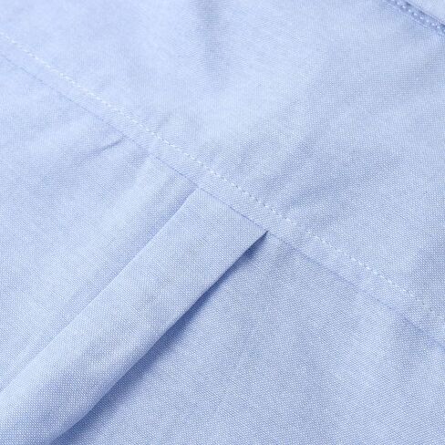 Spring&Gege Boys' Short Sleeve Uniform Oxford Shirt Cotton Solid Button Down Dress Shirts (4-14 Years) in Kuwait