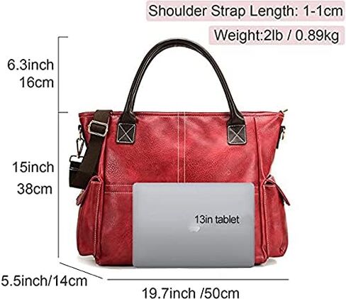 23“ Large Hobo Purses for Women Sturdy Top Handle Satchel Purses and Handbags Adjustable Strap Leather Tote Shoulder Bags in Kuwait