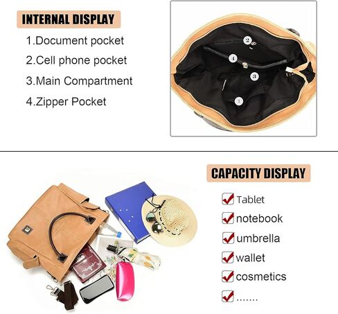 23“ Large Hobo Purses for Women Sturdy Top Handle Satchel Purses and Handbags Adjustable Strap Leather Tote Shoulder Bags in Kuwait