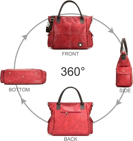 23“ Large Hobo Purses for Women Sturdy Top Handle Satchel Purses and Handbags Adjustable Strap Leather Tote Shoulder Bags in Kuwait